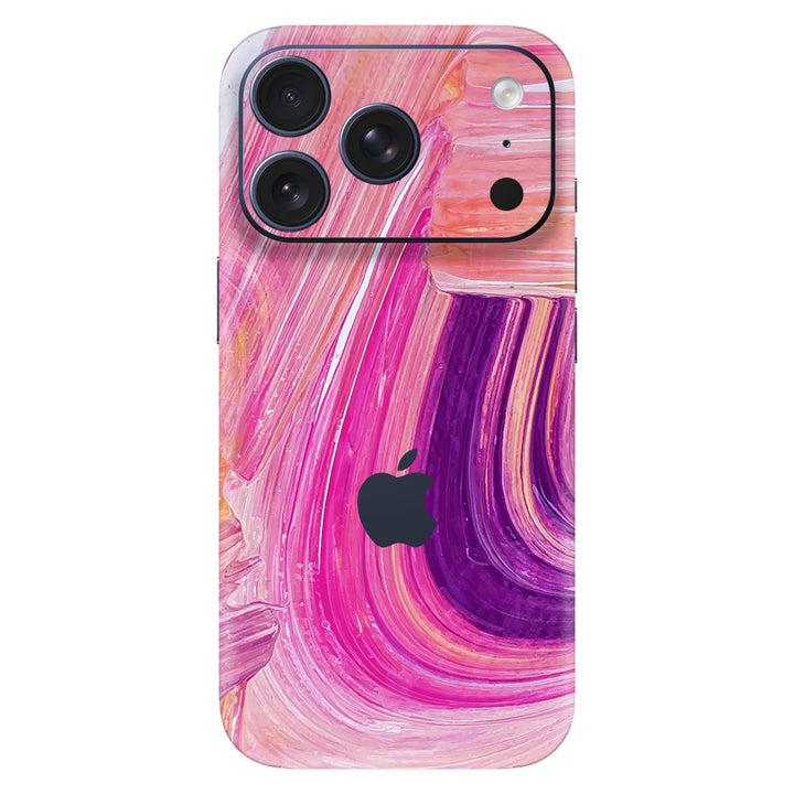 iPhone 17 Pro Oil Paint Series Pink Brushed
