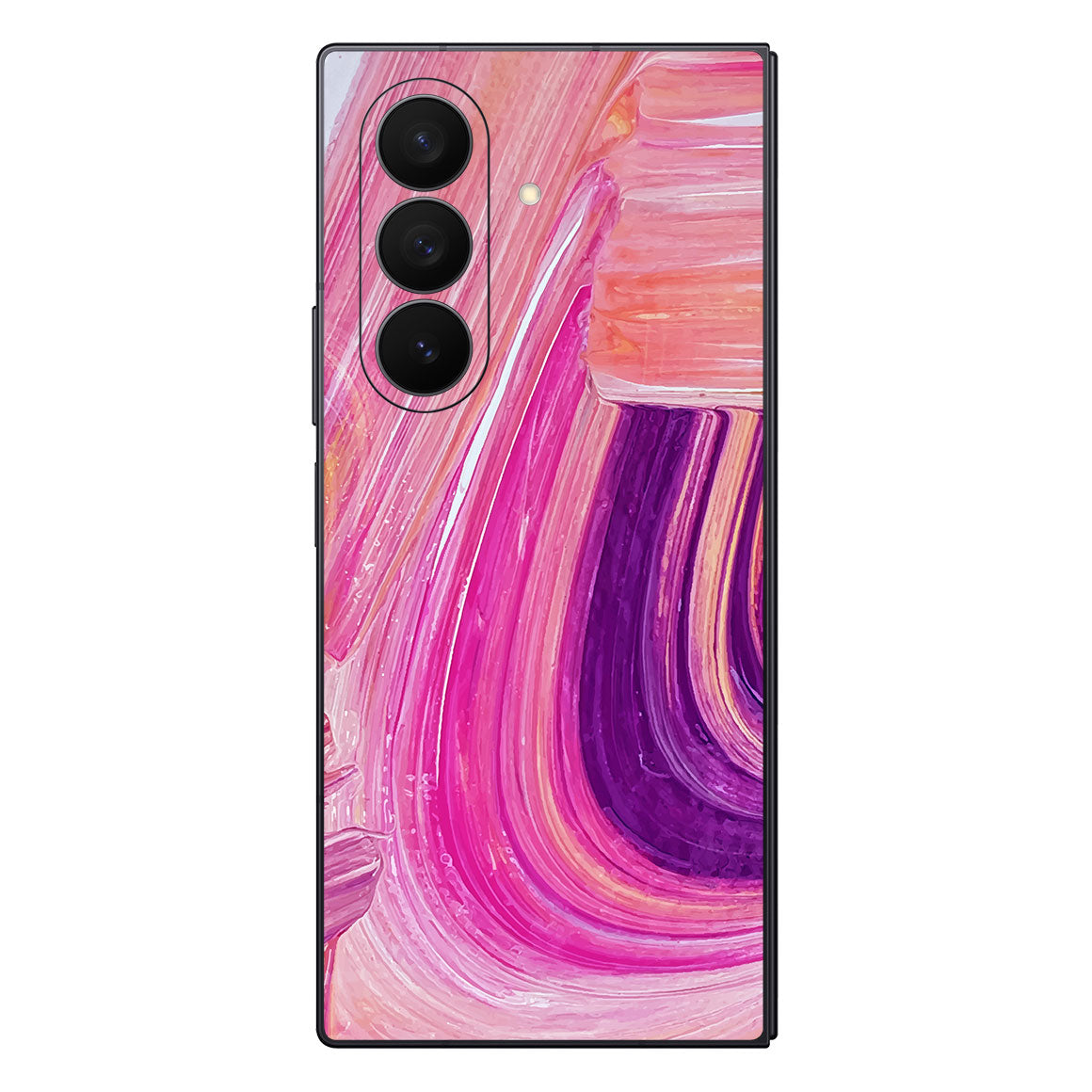 Galaxy Z Fold 7 Oil Paint Series Pink Brushed Skin