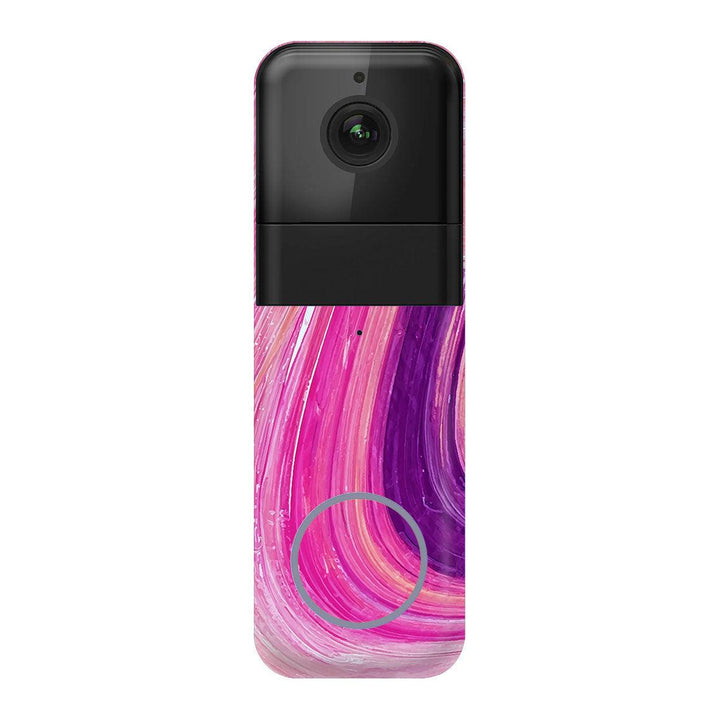 Wyze Video Doorbell Pro Oil Paint Series Pink Brushed Skin