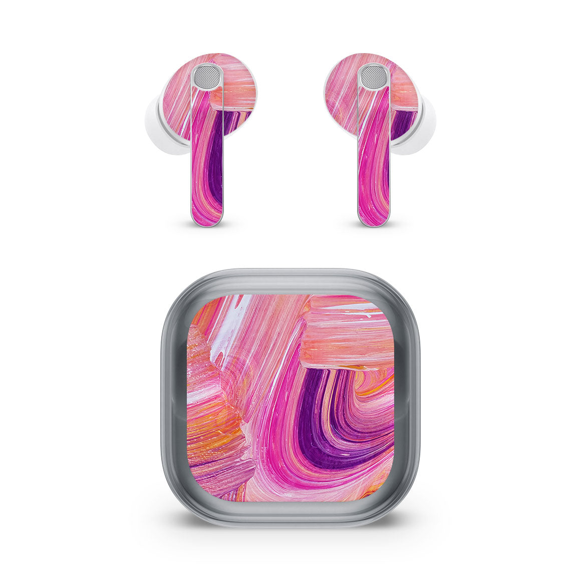 Galaxy Buds4 Pro Oil Paint Series Pink Brushed Skin