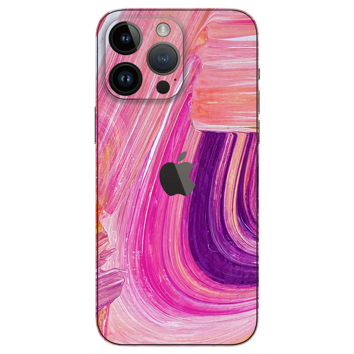 iPhone 16 Pro Oil Paint Series Pink Brushed