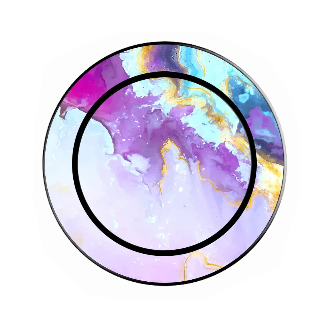 Magnetic Phone Grip with Stand Oil Paint Series Pink Swirl 