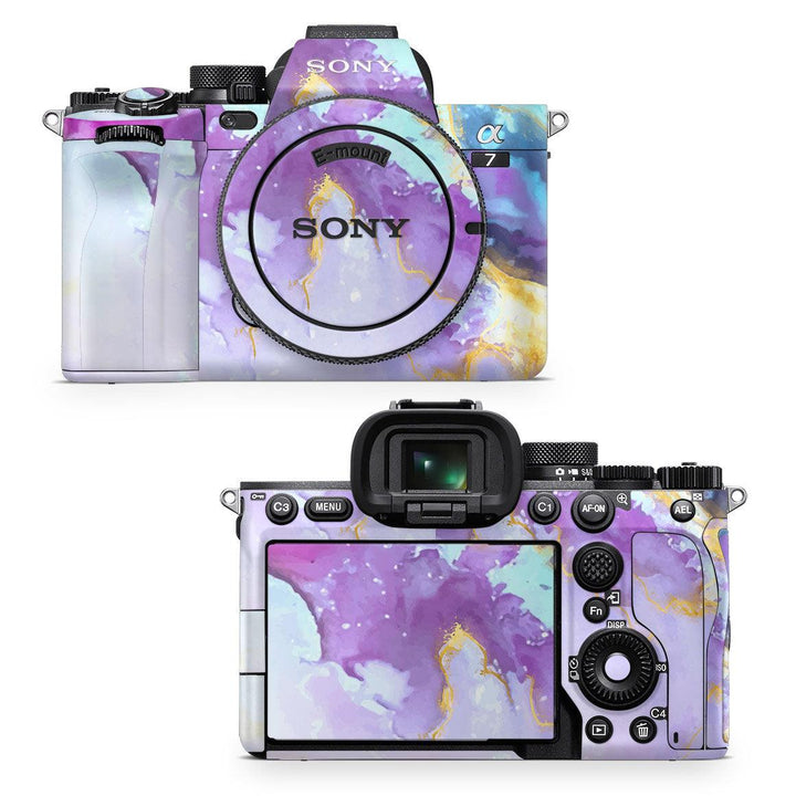 Sony A7 IV Mirrorless Camera Oil Paint Series Skins - Slickwraps