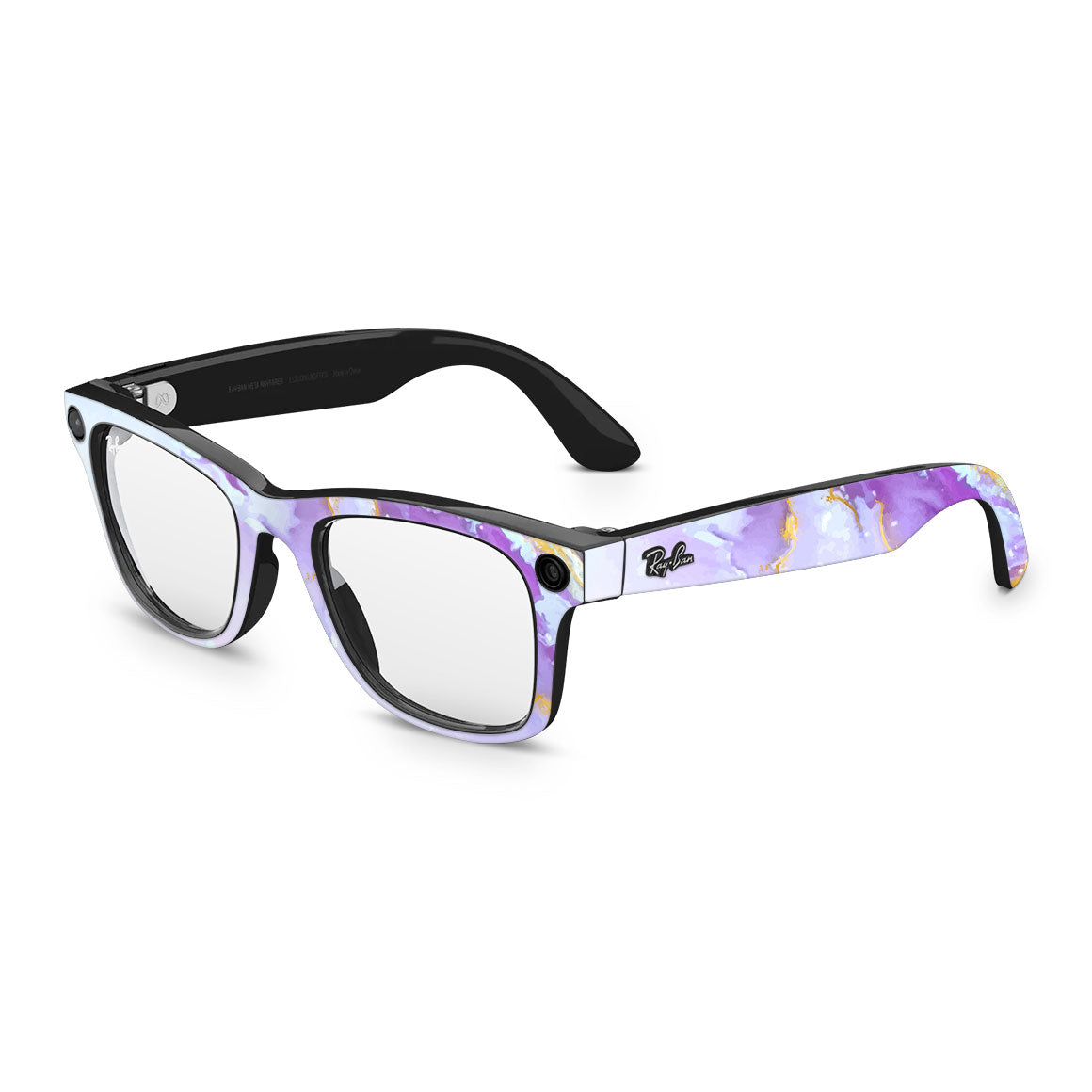 Ray-Ban Meta Wayfarer Oil Paint Series Pink Swirl Skin