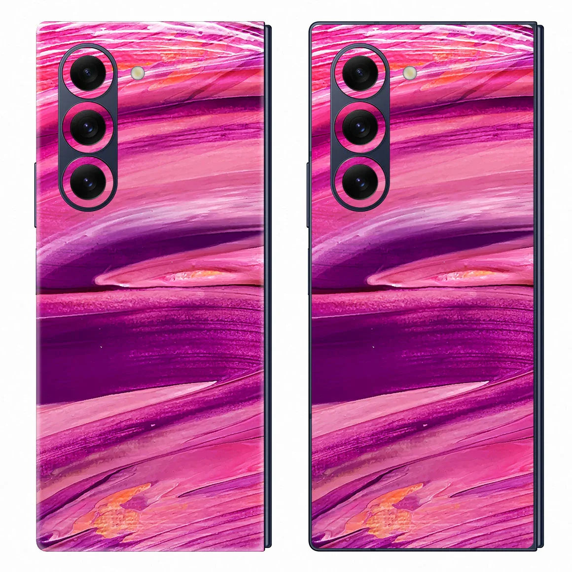 Galaxy Z Fold 6 Oil Paint Series Purple Brushed Skin