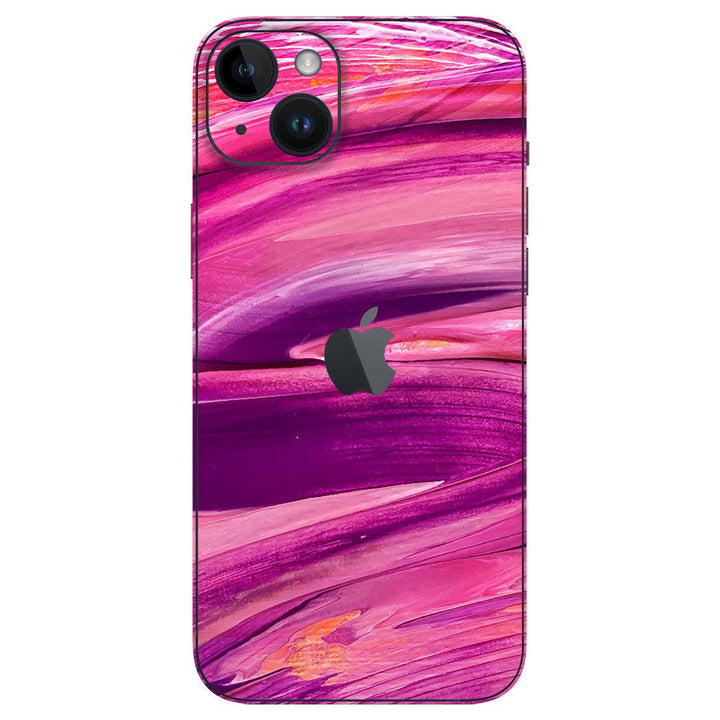 iPhone 15 Oil Paint Series Purple Brushed
