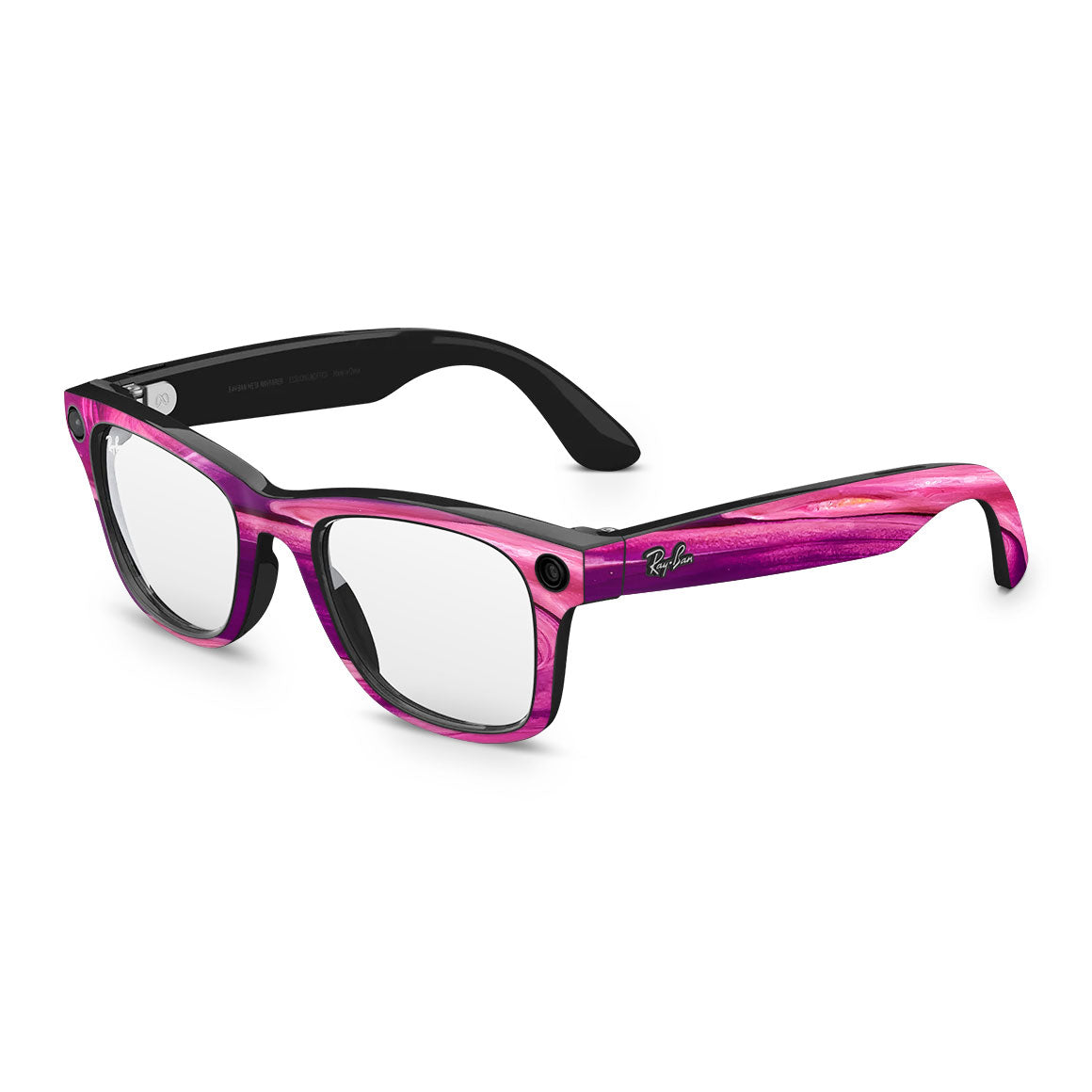 Ray-Ban Meta Wayfarer Oil Paint Series Purple Brushed Skin