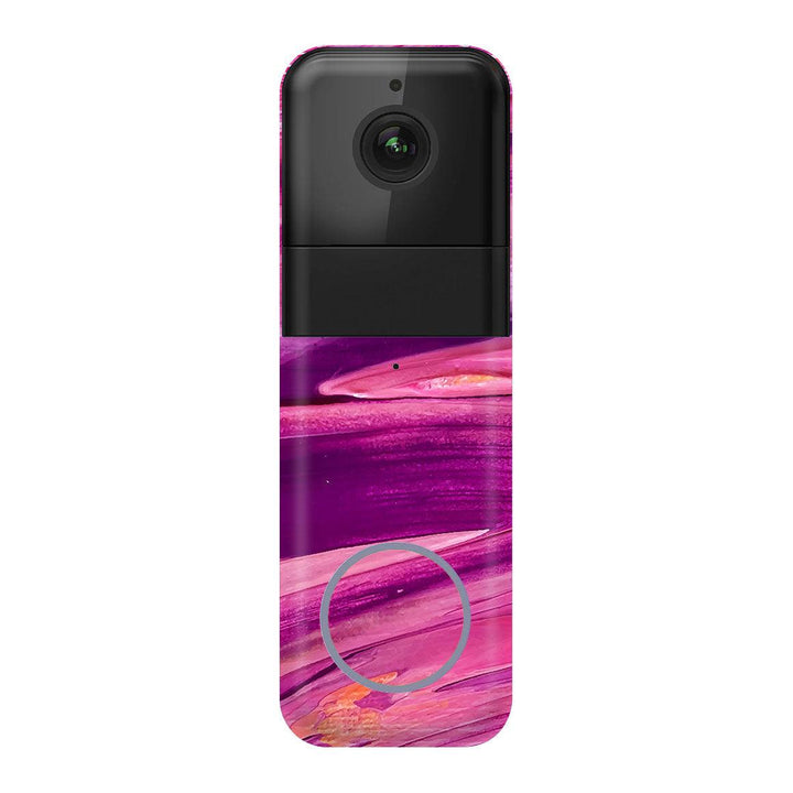 Wyze Video Doorbell Pro Oil Paint Series Purple Brushed Skin