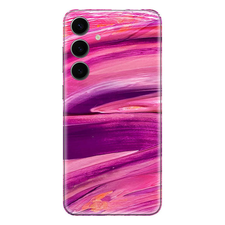 Galaxy S24 Oil Paint Series Purple Brushed Skin