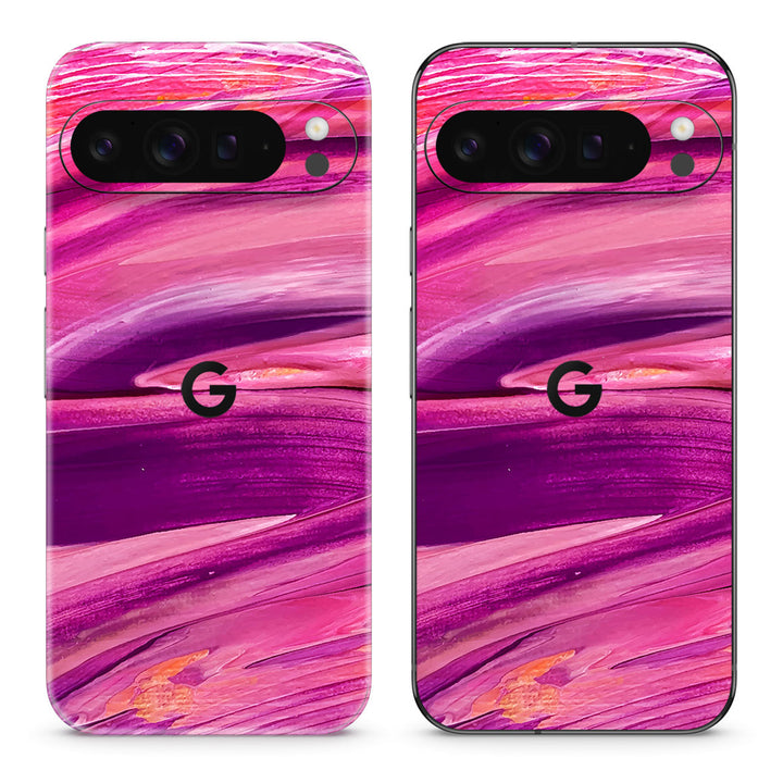 Pixel 10 Pro XL Oil Paint Series Purple Brushed Skin