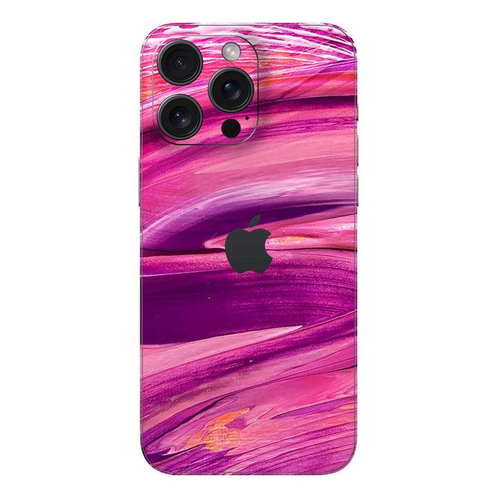 iPhone 15 Pro Max Oil Paint Series Purple Brushed