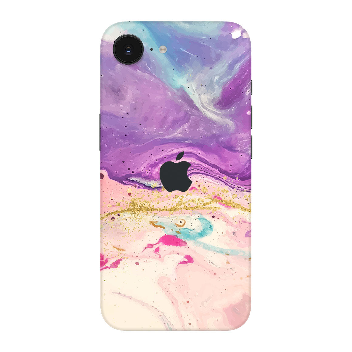 iPhone 17e Oil Paint Series Purple Swirl