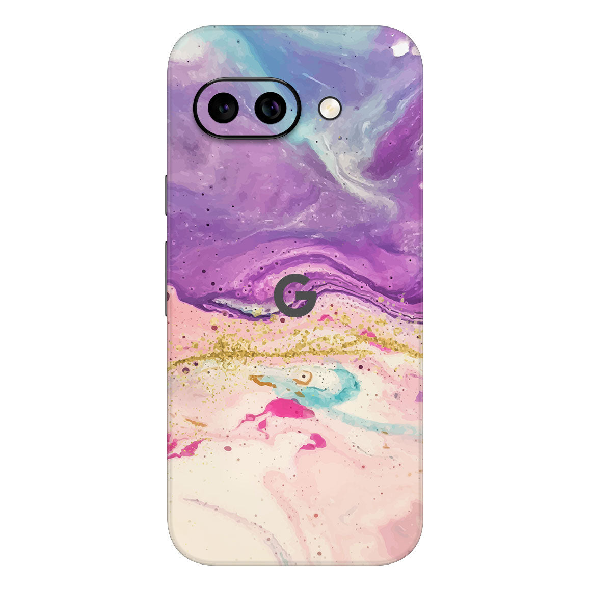 Pixel 9a Oil Paint Series Purple Swirl Skin