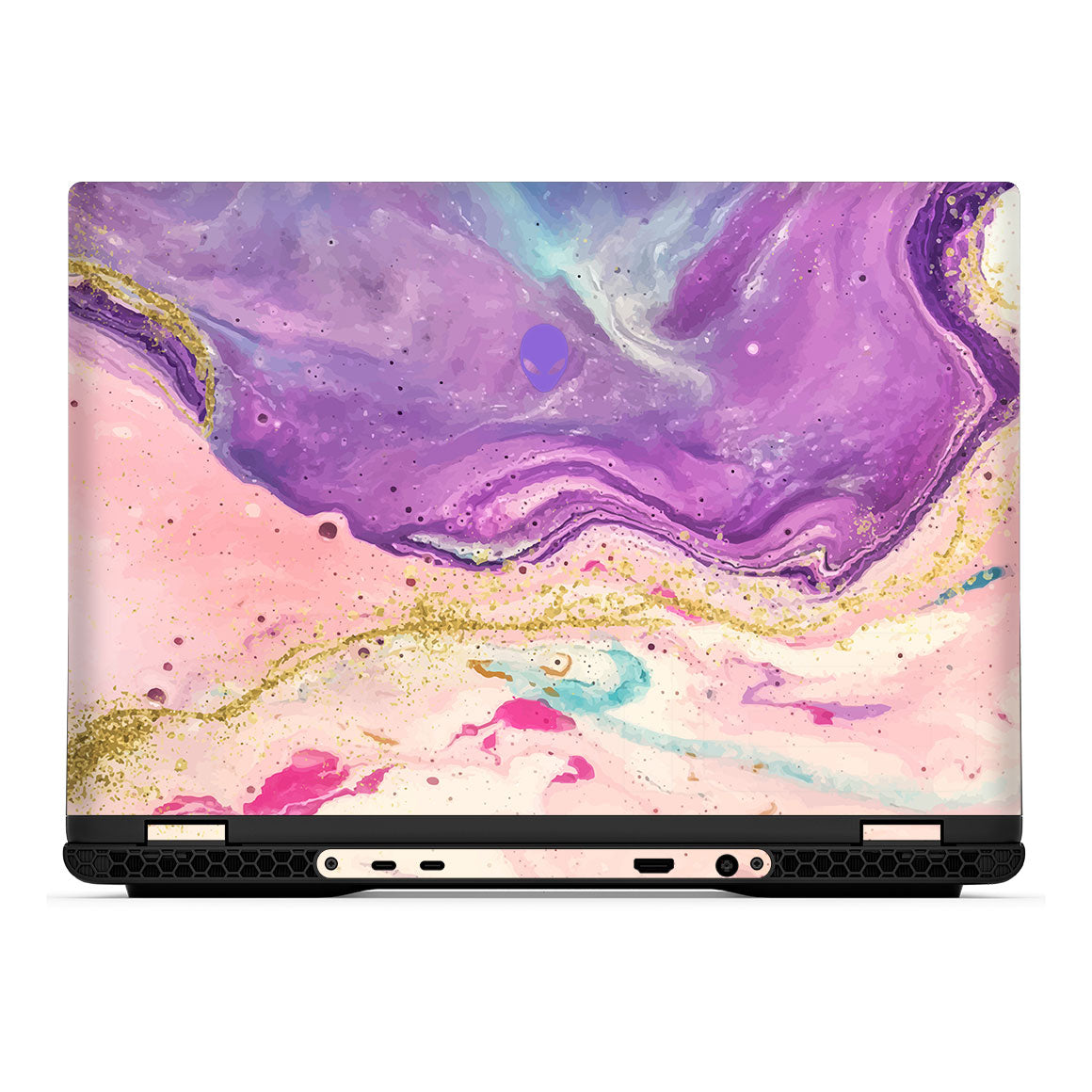 Alienware m16 R2 Oil Paint Series Purple Swirl Skin