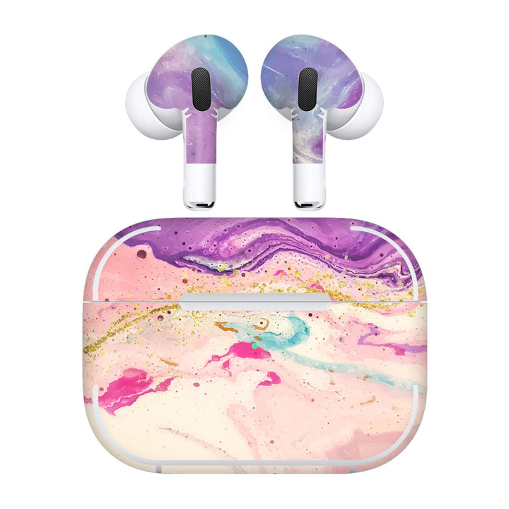 AirPods Pro 3 Oil Paint Series Purple Swirl Skin