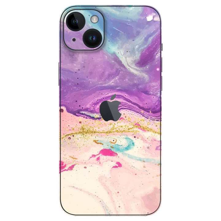 iPhone 15 Oil Paint Series Purple Swirl