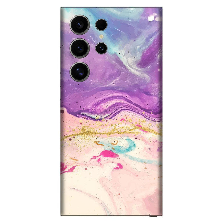 Galaxy S24 Ultra Oil Paint Series Purple Swirl Skin