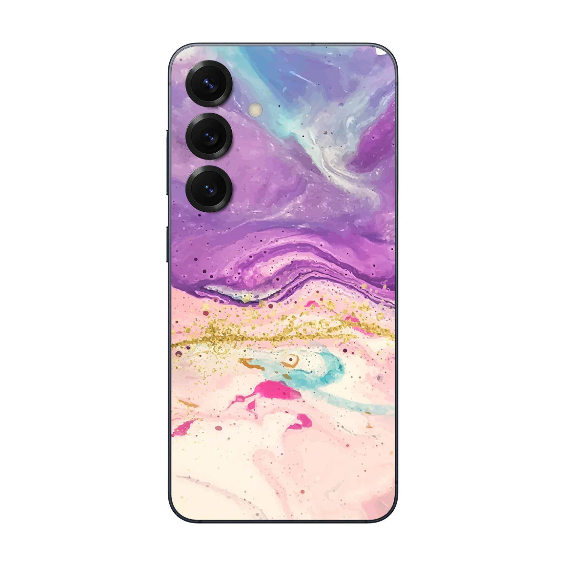 Galaxy S25 Oil Paint Series Purple Swirl Skin
