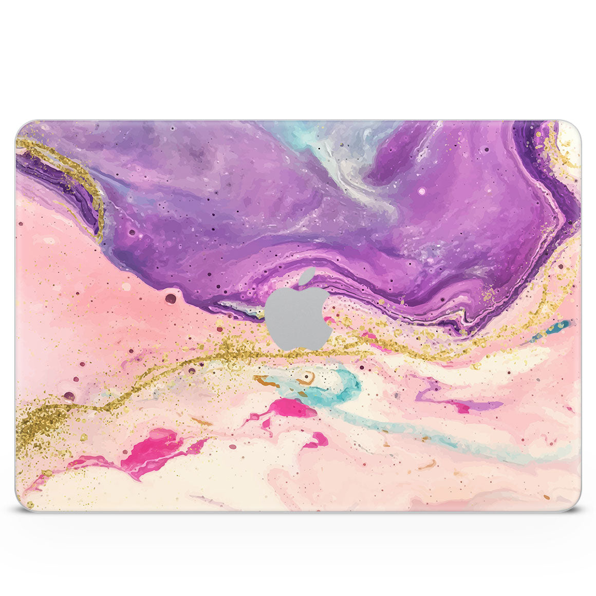 MacBook Neo Oil Paint Series Purple Swirl Skin