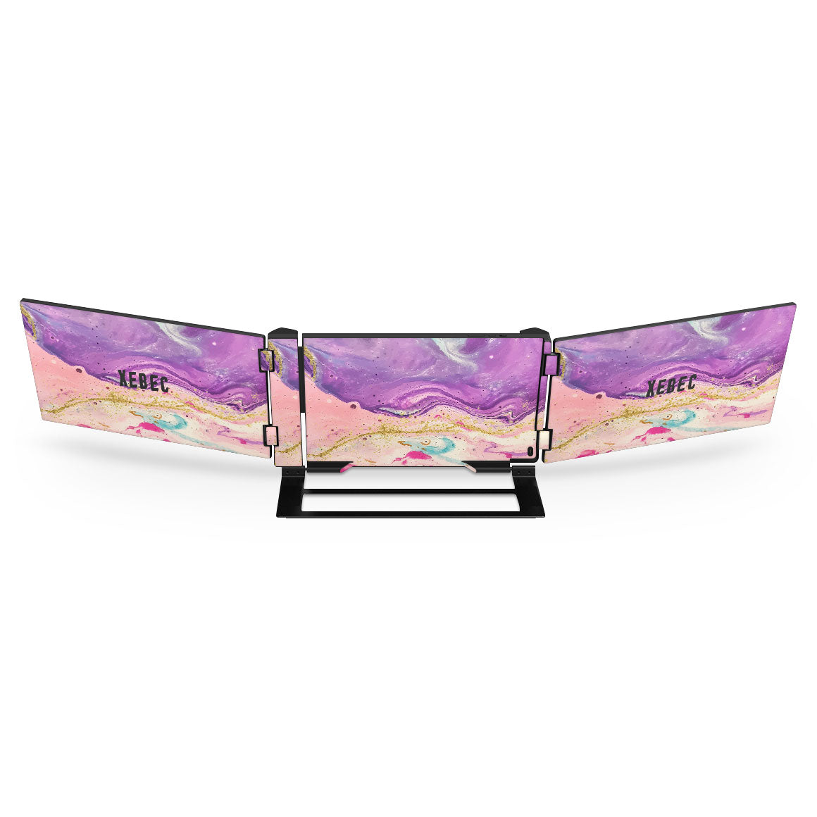 Xebec Tri-Screen Oil Paint Series Purple Swirl Skin