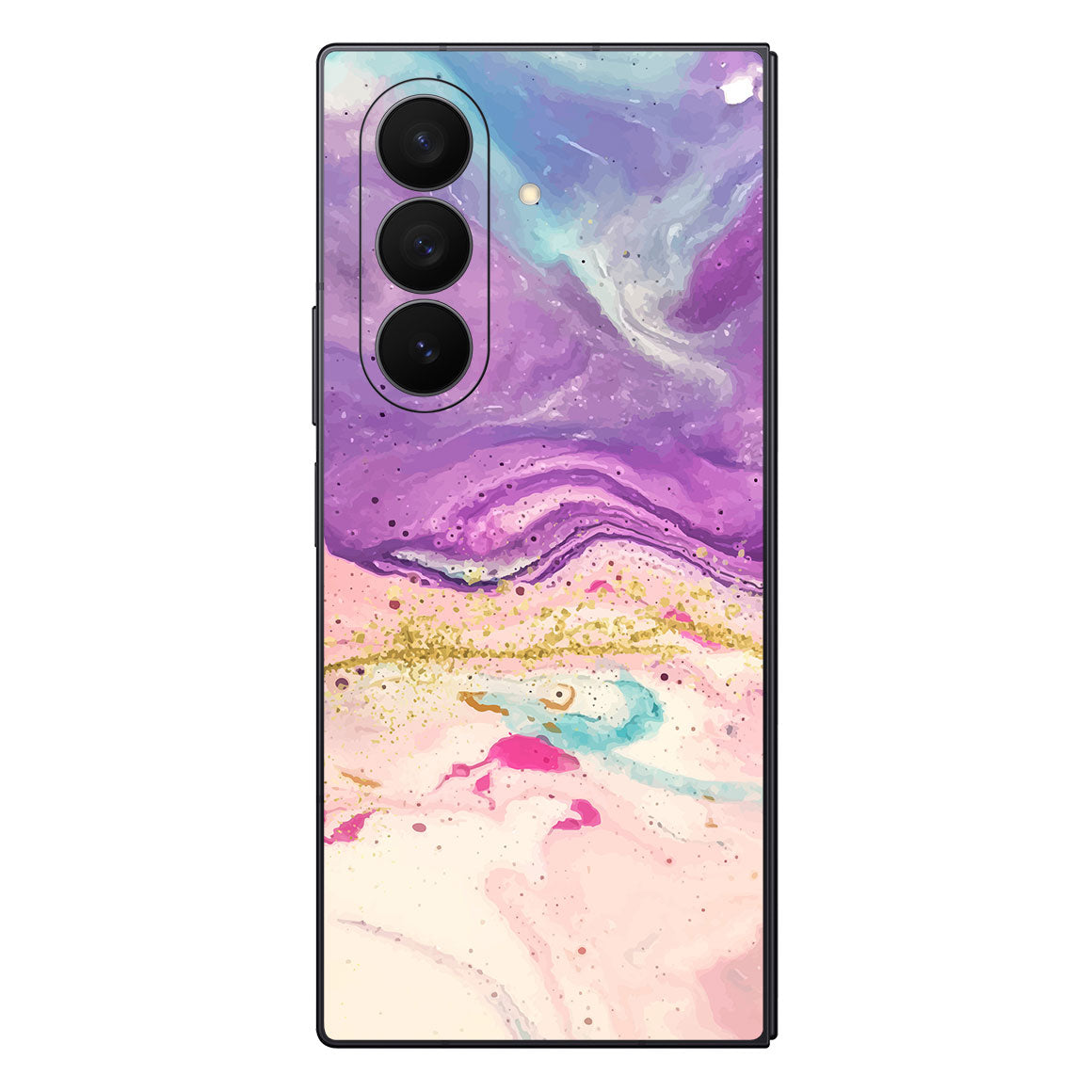 Galaxy Z Fold 7 Oil Paint Series Purple Swirl Skin