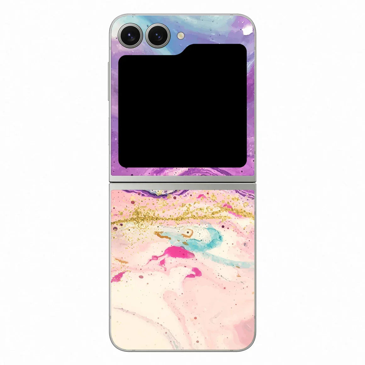 Galaxy Z Flip 6 Oil Paint Series Purple Swirl Skin