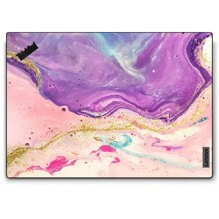 Lenovo ThinkPad P1 Gen 4 Oil Paint Series Purple Swirl Skin