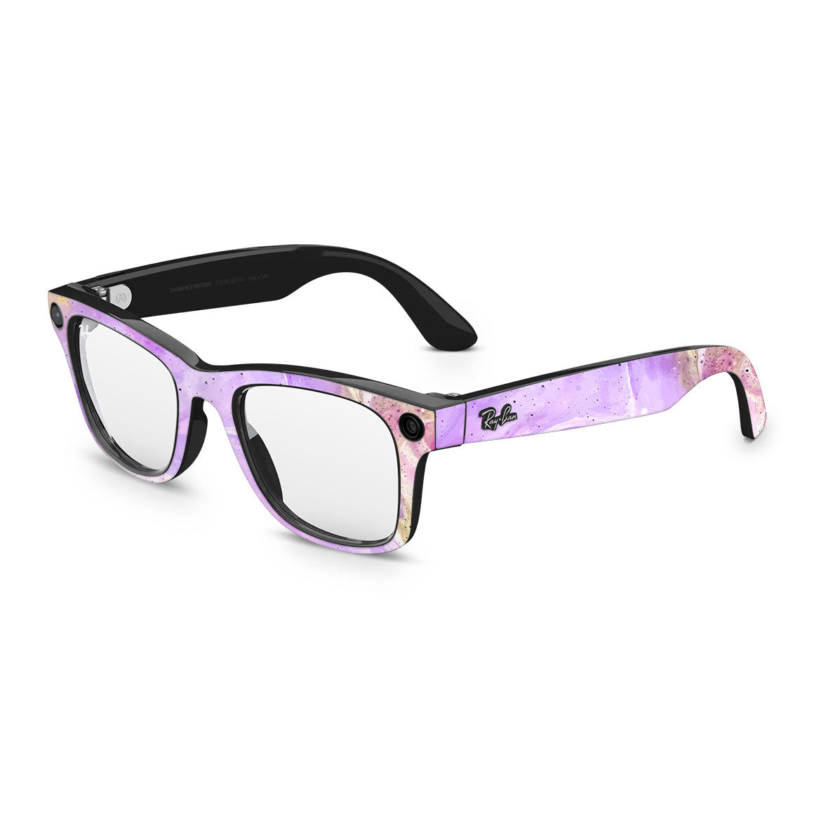 Ray-Ban Meta Wayfarer Oil Paint Series Rainbow Swirl Skin