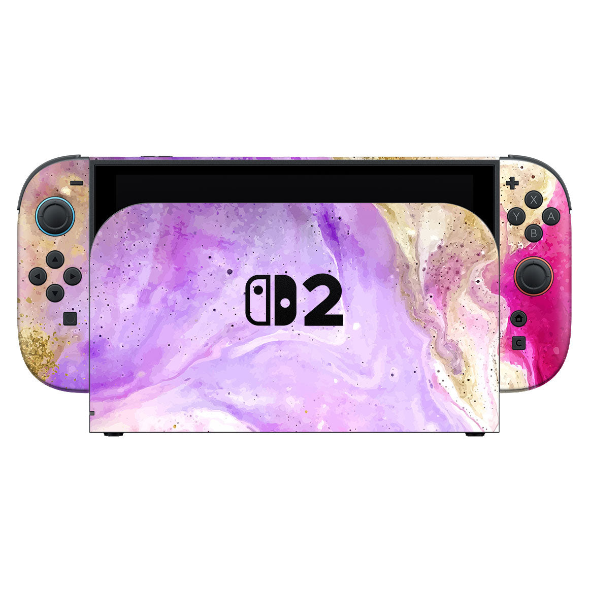 Nintendo Switch 2 Oil Paint Series Rainbow Swirl Skin