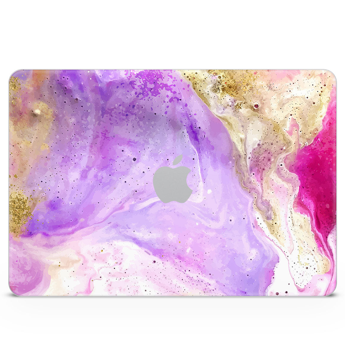 MacBook Neo Oil Paint Series Rainbow Swirl Skin