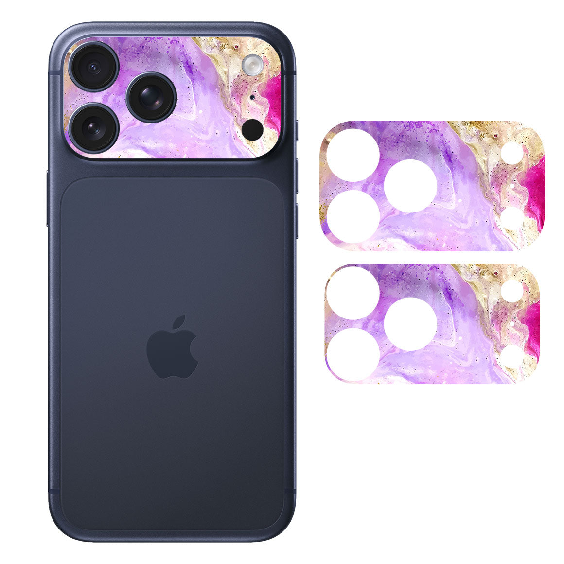 iPhone 17 Pro Max Camera Bar (Plateau) Oil Paint Series Rainbow Swirl