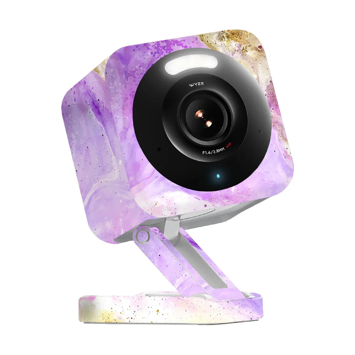 Wyze Cam v4 Oil Paint Series Rainbow Swirl Skin