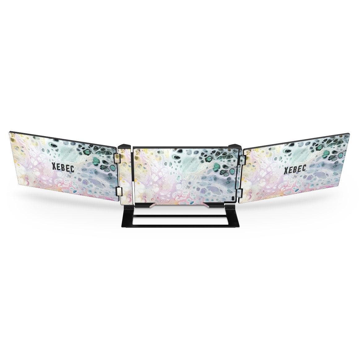 Xebec Tri-Screen Oil Paint Series Rainbow Waves Skin