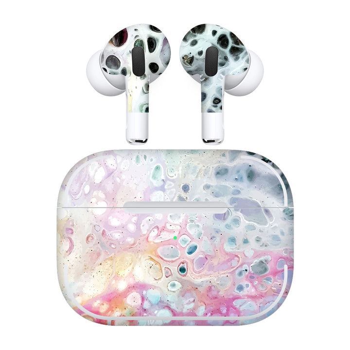 AirPods Pro 3 Oil Paint Series Rainbow Waves Skin