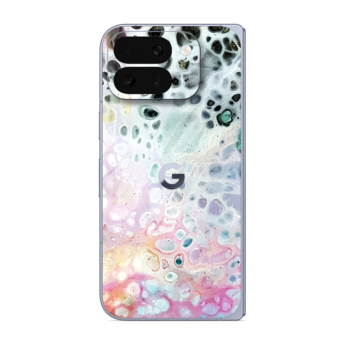 Pixel 10 Pro Fold Oil Paint Series Rainbow Waves Skin