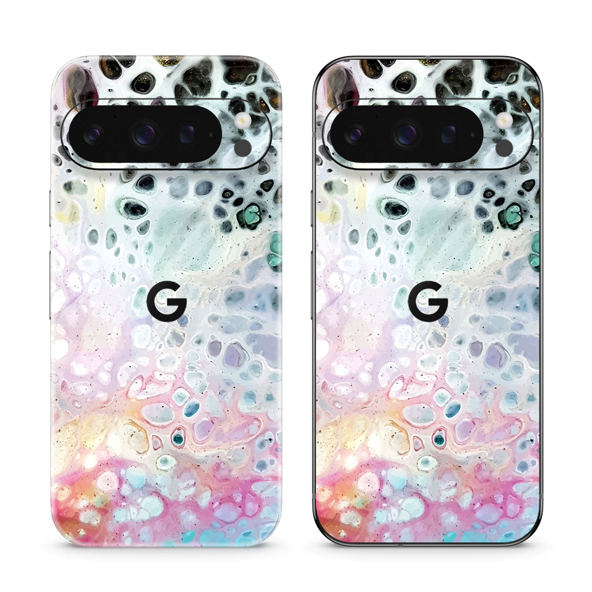 Pixel 10 Pro Oil Paint Series Rainbow Waves Skin