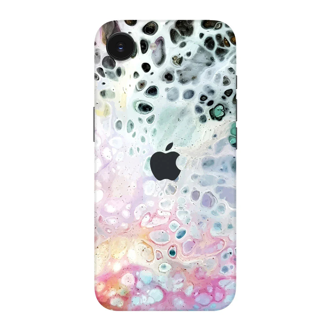 iPhone 16e Oil Paint Series Rainbow Waves