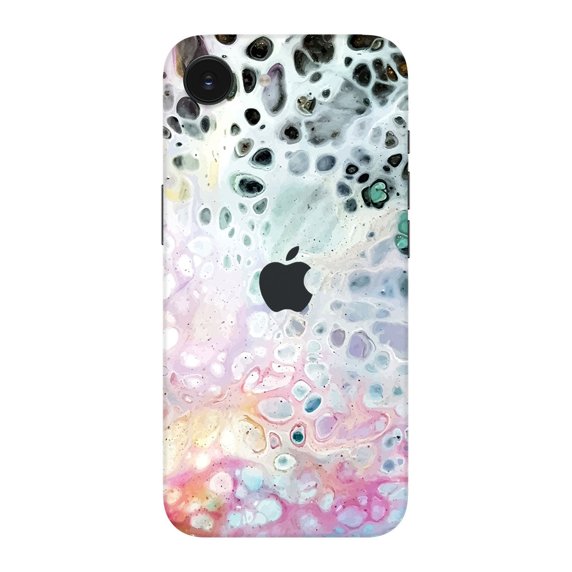 iPhone 17e Oil Paint Series Rainbow Waves