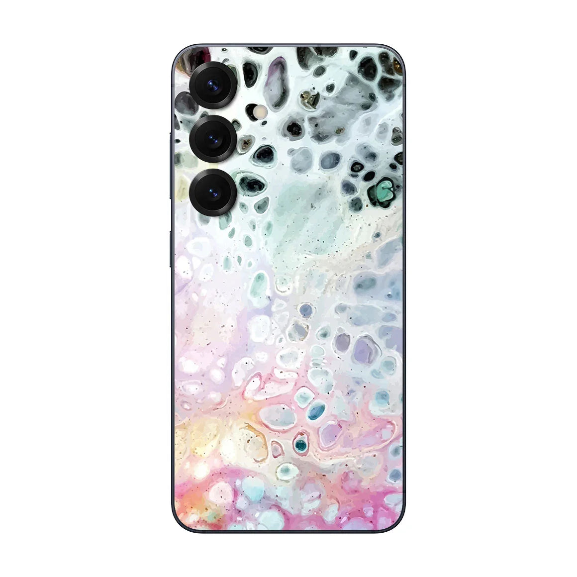 Galaxy S25 Oil Paint Series Rainbow Waves Skin