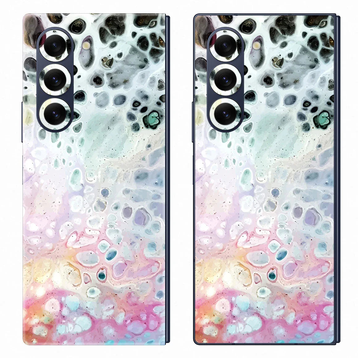 Galaxy Z Fold 6 Oil Paint Series Rainbow Waves Skin