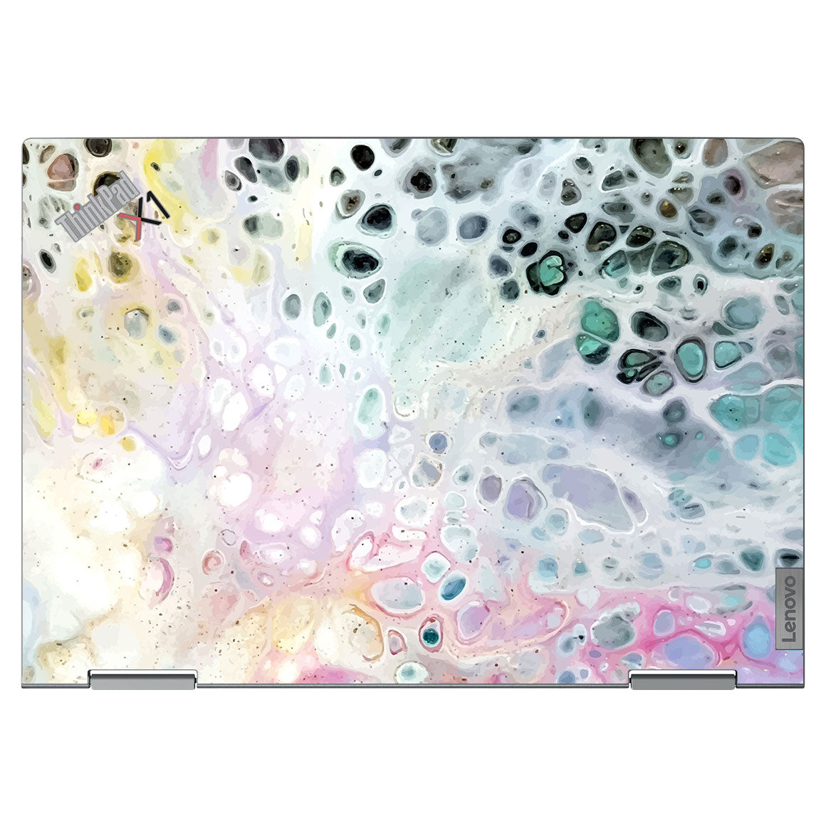 Lenovo ThinkPad X1 Yoga Gen 7 Oil Paint Series Rainbow Waves Skin