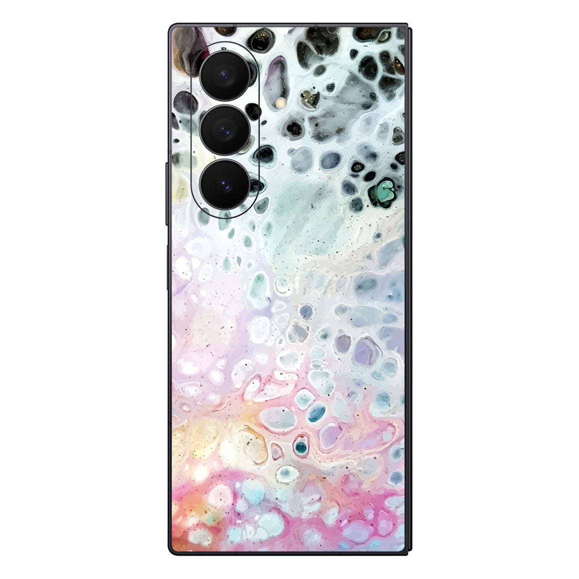 Galaxy Z Fold 7 Oil Paint Series Rainbow Waves Skin