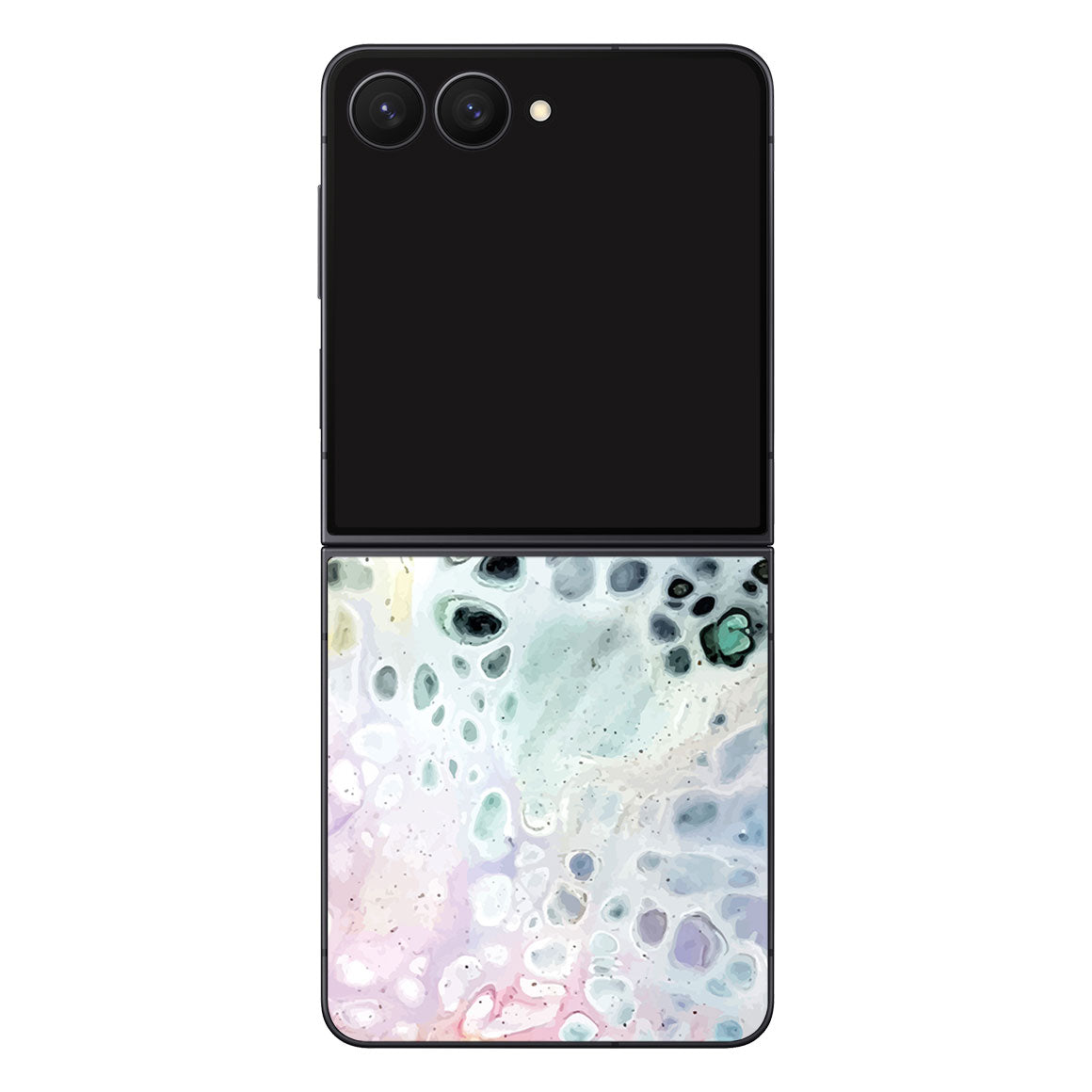 Galaxy Z Flip8 Oil Paint Series Rainbow Waves Skin