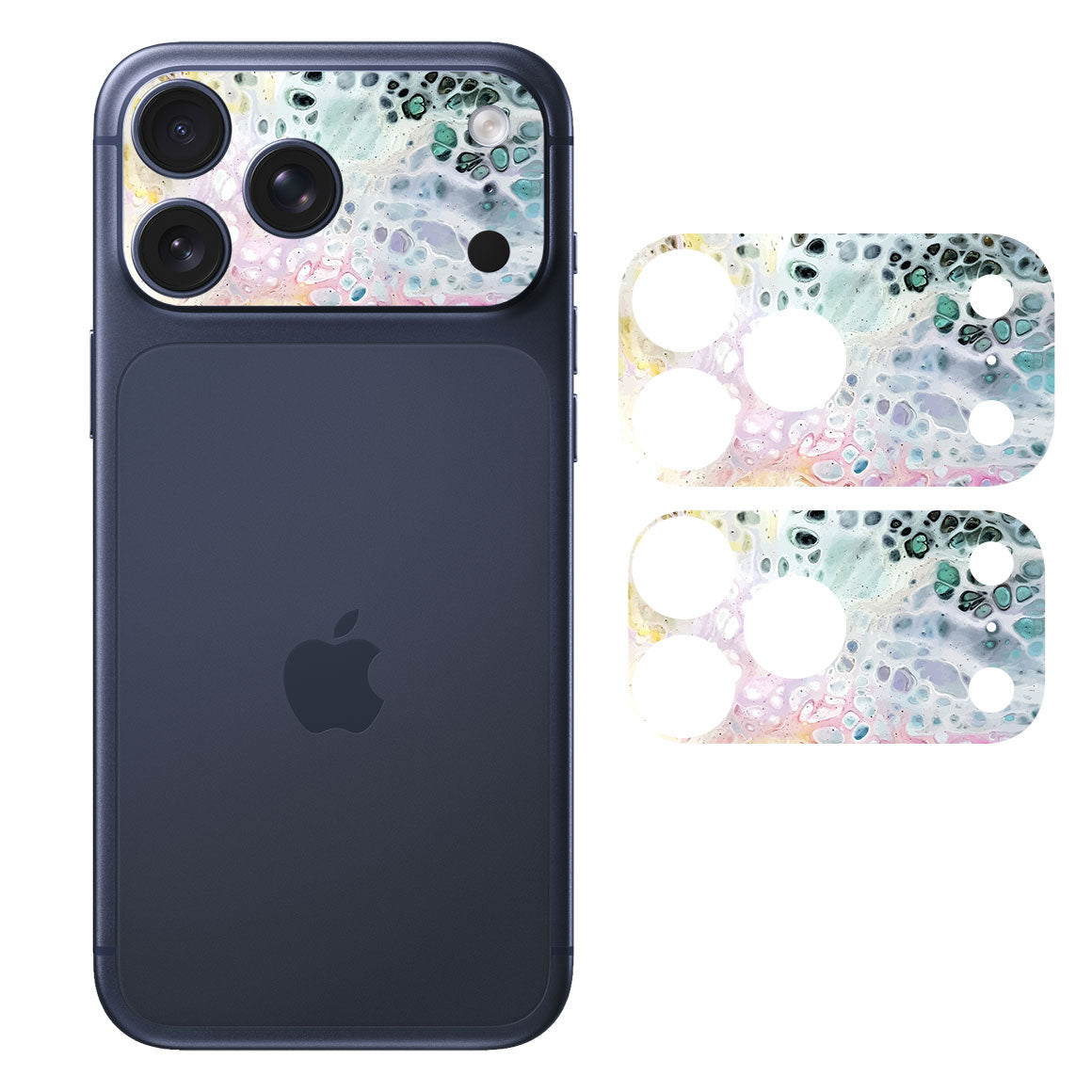 iPhone 17 Pro Max Camera Bar (Plateau) Oil Paint Series Rainbow Waves