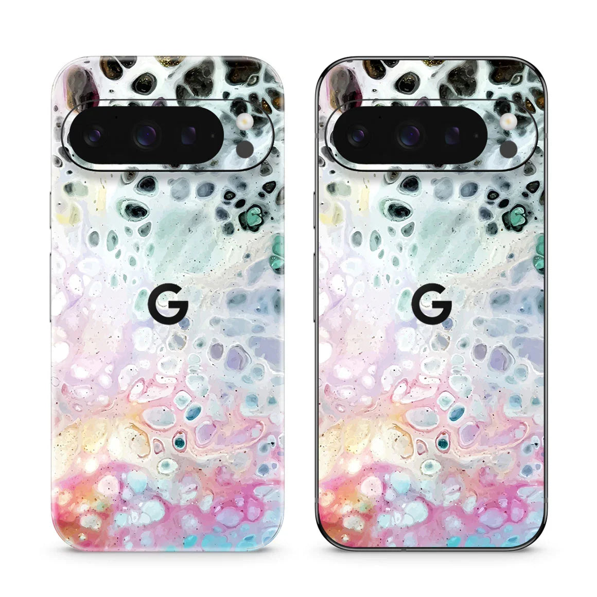 Pixel 9 Pro Oil Paint Series Rainbow Waves Skin