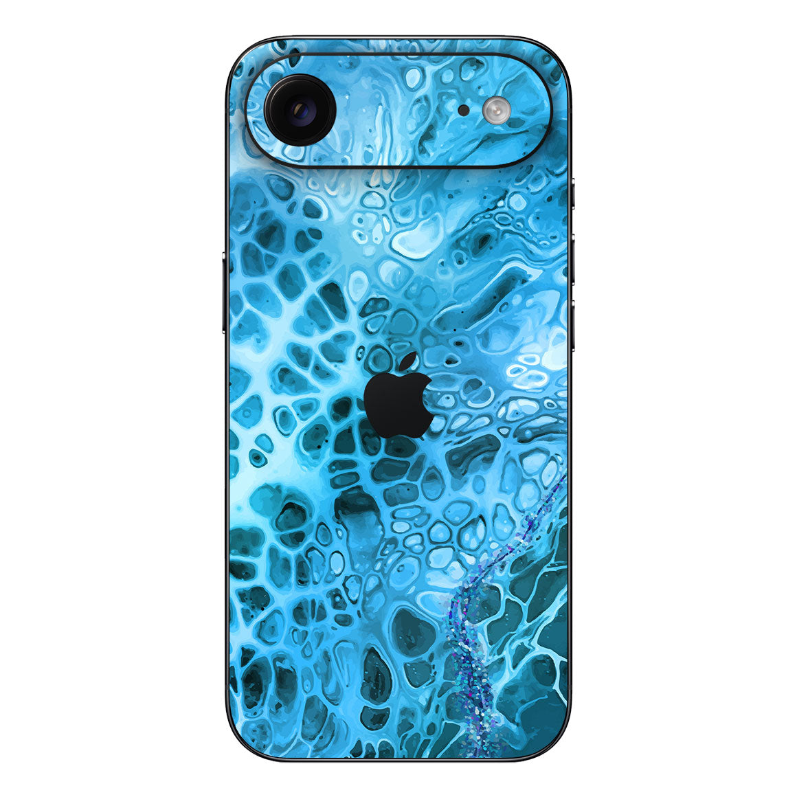 iPhone Air Oil Paint Series Teal Waves