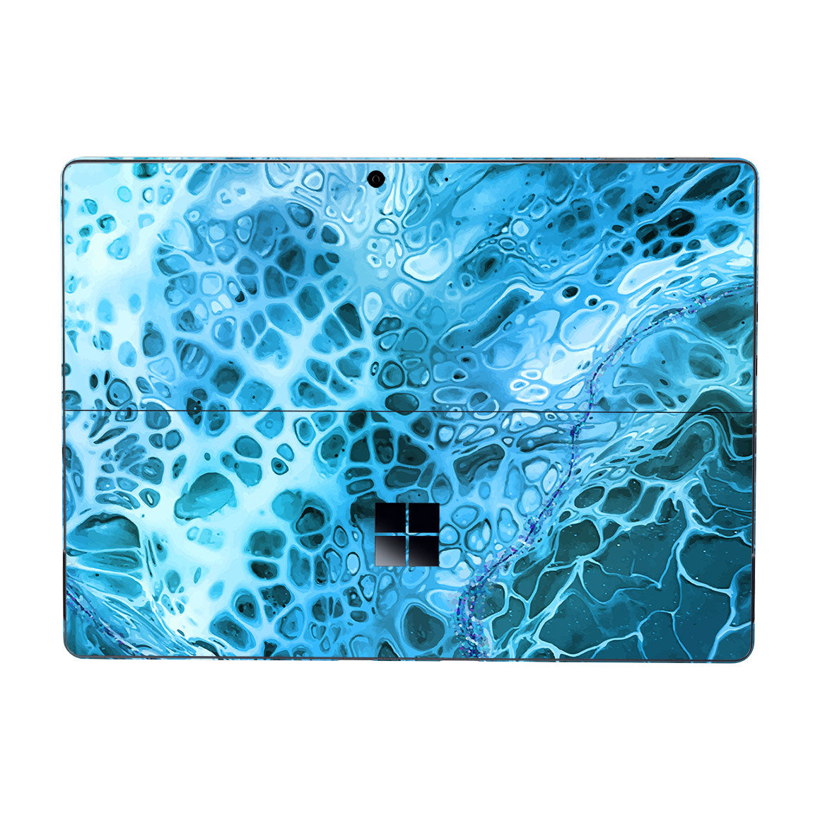 Surface Pro 11 Oil Paint Series Teal Waves Skin