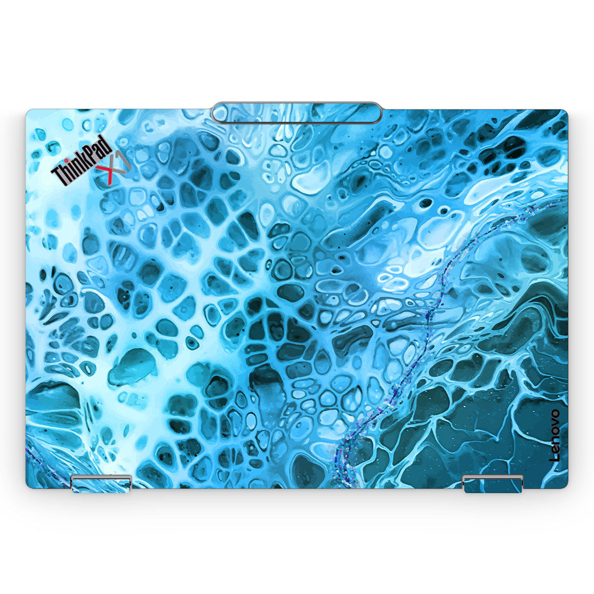 Lenovo ThinkPad X1 2-in-1 Gen 11 Oil Paint Series Teal Waves Skin