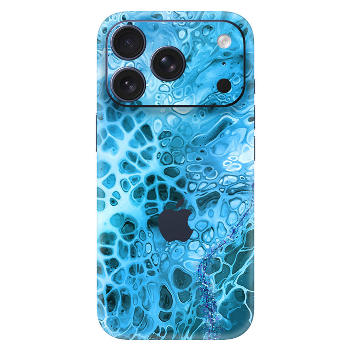 iPhone 17 Pro Oil Paint Series Teal Waves