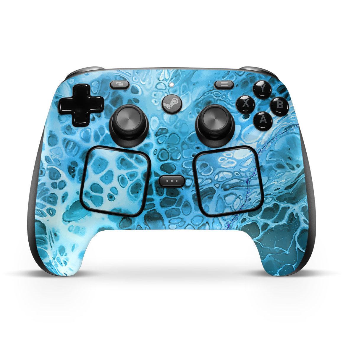 Steam Controller Oil Paint Series Teal Waves Skin